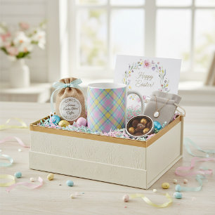 Pastellrutig  kaffemugg
