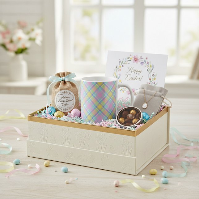 Pastellrutig  kaffemugg (Skapare uppladdad)