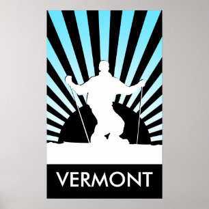 Pastellskidvermont Poster