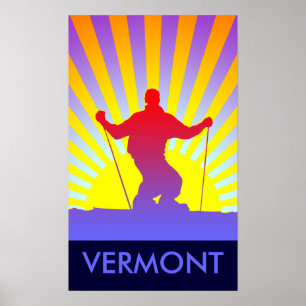 Pastellskidvermont Poster