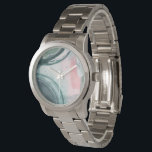 Pastellskript - vattenfärg armbandsur<br><div class="desc">Pastel Scribe III av Grace Popp. Innehåller upp-nära former i en vattenfärgsliknande stil. Sammansatt med varierande färg.</div>