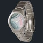 Pastellskript - vattenfärg armbandsur<br><div class="desc">Pastel Scribe III av Grace Popp. Innehåller upp-nära former i en vattenfärgsliknande stil. Sammansatt med varierande färg.</div>