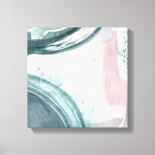 Pastellskript - vattenfärg canvastryck (Framsida)