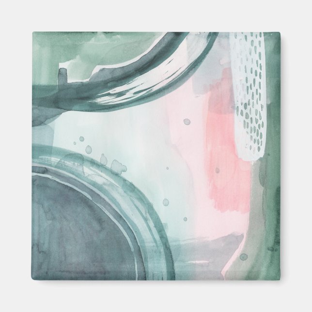 Pastellskript - vattenfärg magnet (Framsidan)