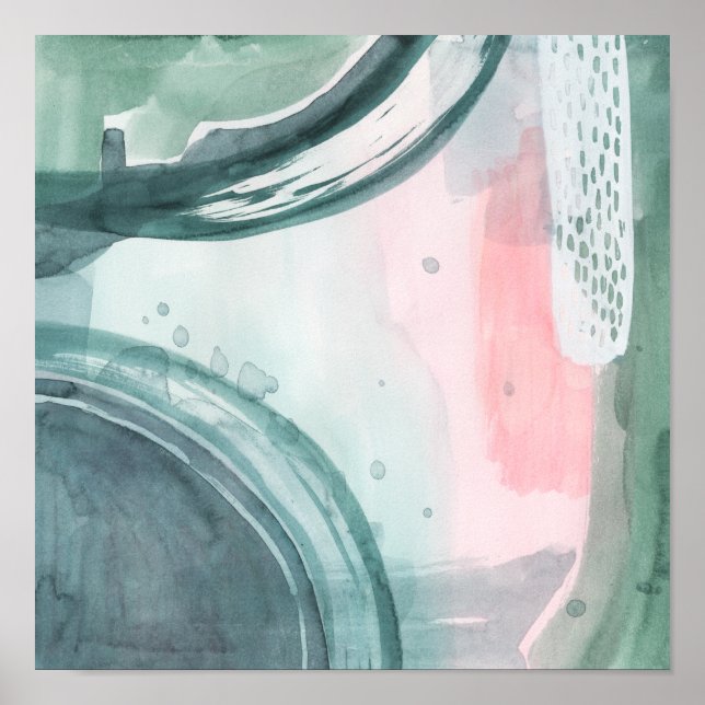 Pastellskript - vattenfärg poster (Framsidan)