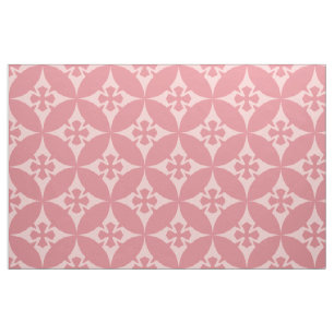 Pastellskuggor av Rosa Retro Geometric Mönster Tyg