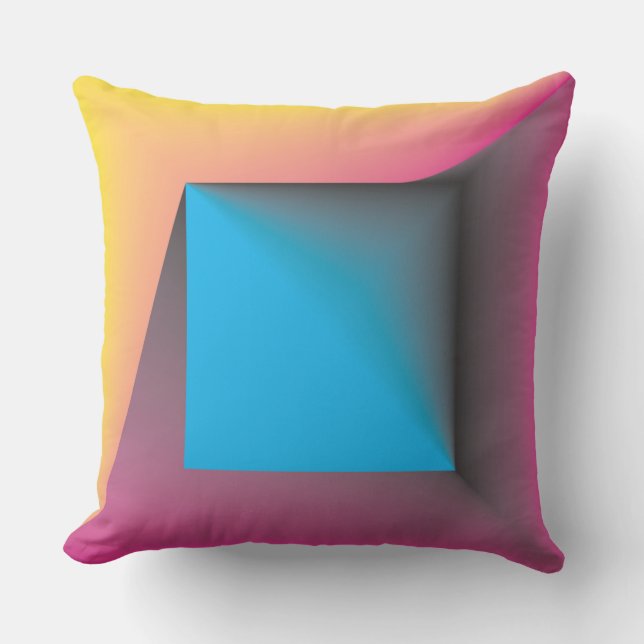 Pastellspel färg kudde (Framsida)