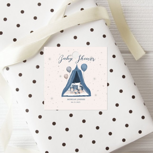 Pastellstövel för kelestiellt skal gåvor etiketter (Skapare uppladdad)