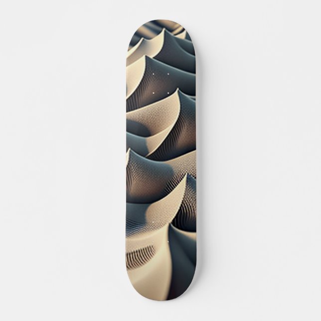 Pastellströmmar Mini Skateboard Bräda 18,5 Cm (Framsida)