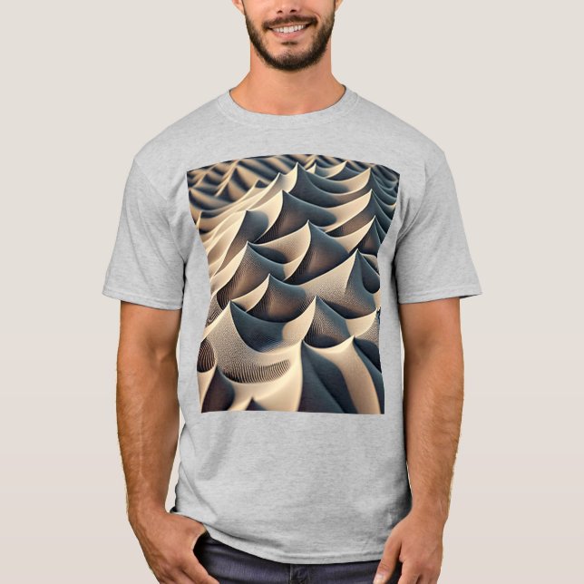 Pastellströmmar T Shirt (Framsida)