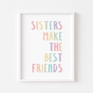 Pastellsystrar gör att de bästa kompisarna skriver poster