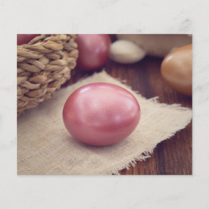Pastellt målade påskägg flygblad