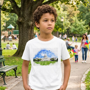 Pastellteckning av Kapitolium i USA T Shirt