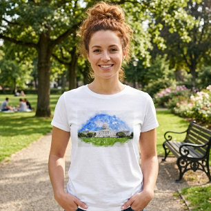 Pastellteckning av Kapitolium i USA T Shirt