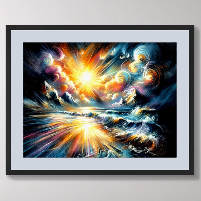 Pastellteckning Mystisk Kosmos Poster (Skapare uppladdad)