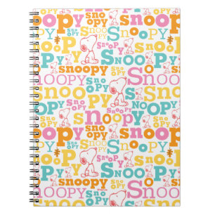 Pastelltext för soopy Mönster Anteckningsbok