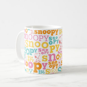 Pastelltext för soopy Mönster Kaffemugg