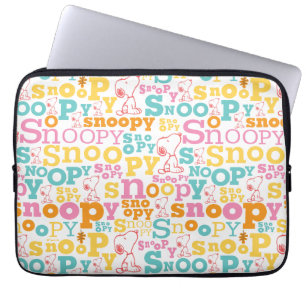 Pastelltext för soopy Mönster Laptop Fodral