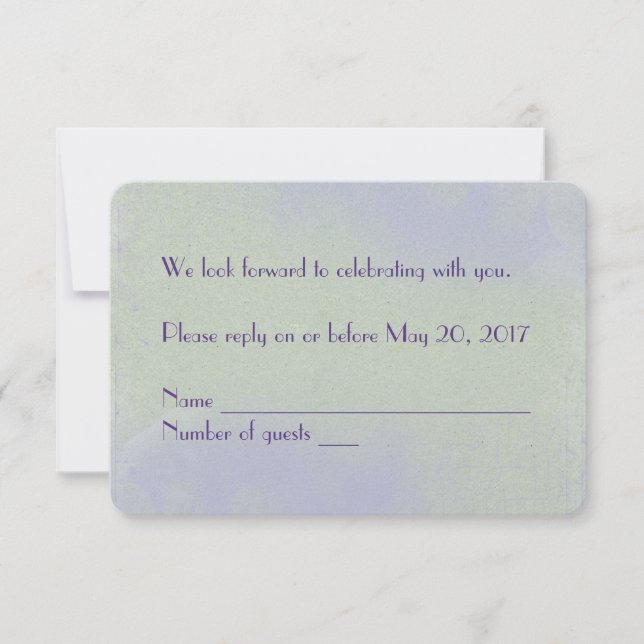 Pastelltextur RSVP Inbjudningar (Framsida)