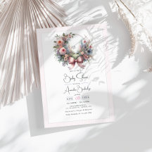 Pastellträdgården blommar: Bow-floral baby shower
