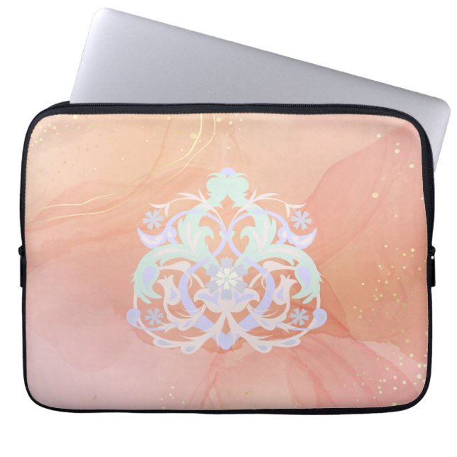 Pastellträdgårdsviska – Upplyftande blommor Laptop Fodral (Framsidan)