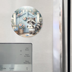 Pastelltvättbjörns brevbrevsträdgård magnet