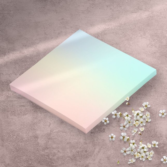 Pastellvattenfärg Minimal Stilren Post-it Block (Pastel Watercolor Minimal Stylish Post-it Notes)