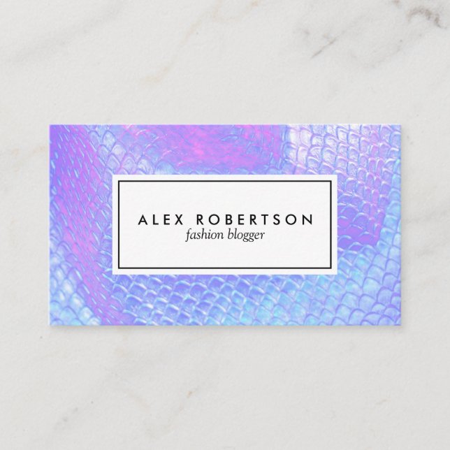 Pastellvävnad av  sjöjungfru, akvarie och rosa visitkort (Framsida)