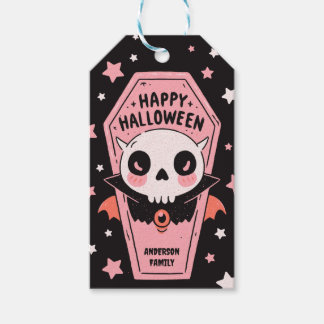 Pasteloween Vampyr Kista Ljus Låtsas Halloween  Presentetikett
