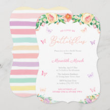 Pastels Butterflies Garden Möhippa Party