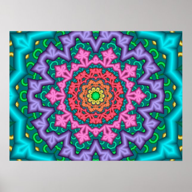 Pastels Mandala Poster (Framsidan)