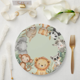 PastelTropical Vild One Jungle Safari Animals