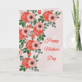 Paster Blommor Morsdagskort (Rörande Text) Helgkort