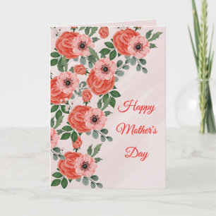 Paster Blommor Morsdagskort (Rörande Text) Helgkort