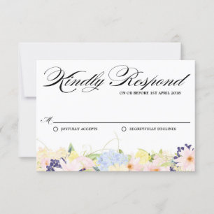Paster Vår blommor Bröllop OSA Card Kort