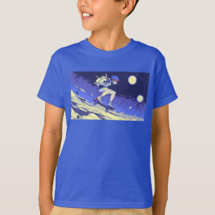 Påstigning i rymden - Skateboarderdesign T Shirt