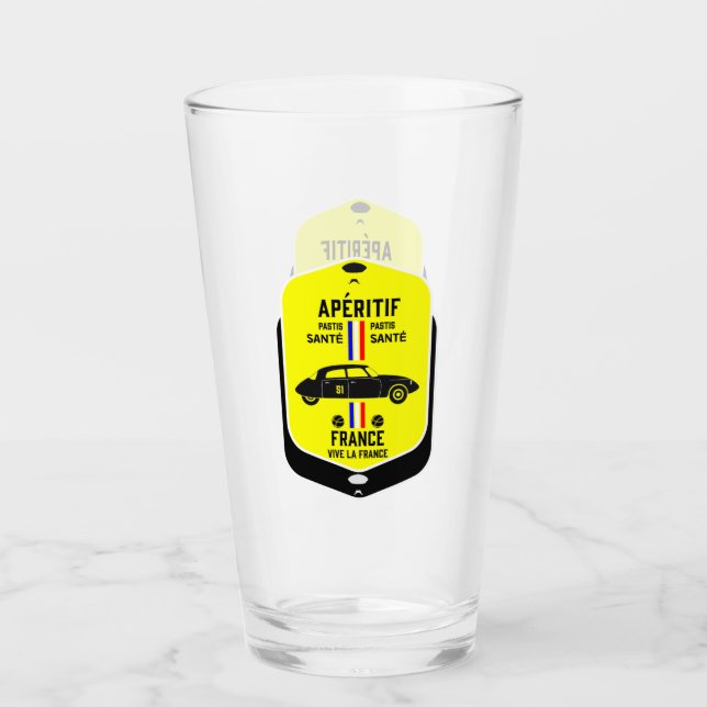 Pastis de Marseille Frankrike Glaskopp (Framsida)