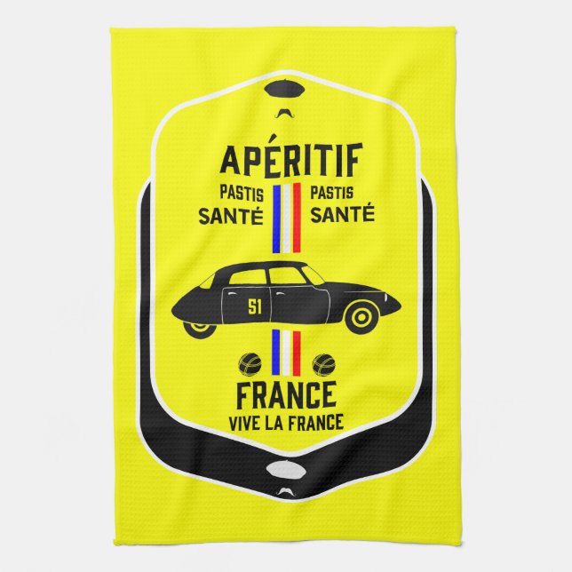 Pastis de Marseille Frankrike Kökshandduk (Vertikal)