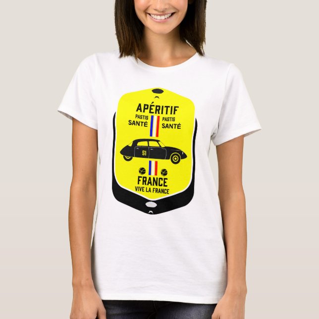 Pastis de Marseille Frankrike T Shirt (Framsida)