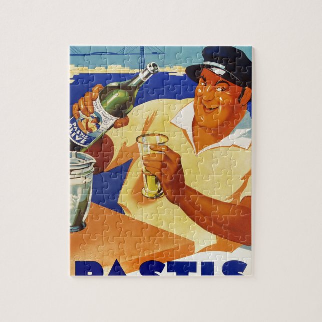 Pastis oliv - Comme en Marseille Pussel (Vertikal)