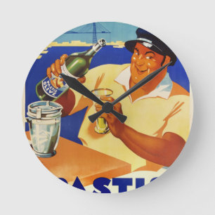 Pastis Olive - Comme a Marseille Rund Klocka