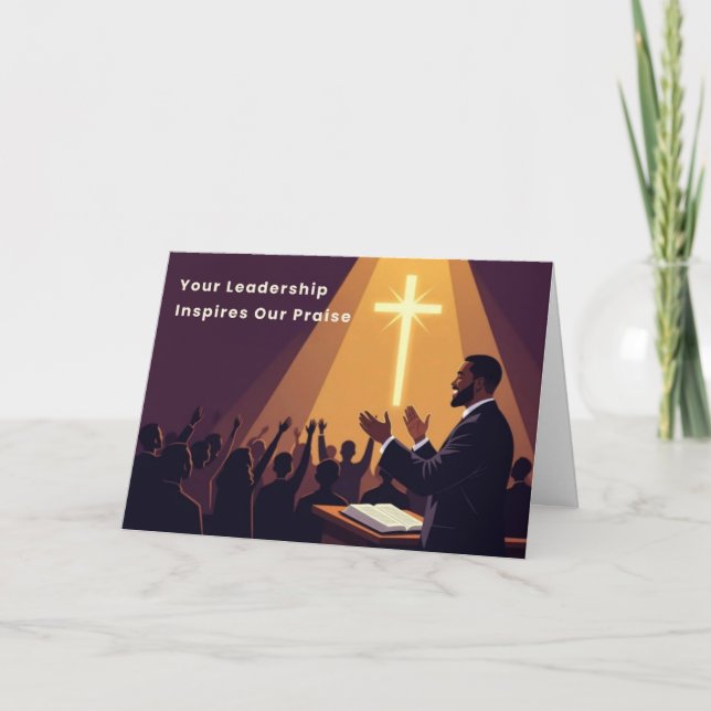 Pastor Appreciation Greeting Card Helgkort (Framsida)