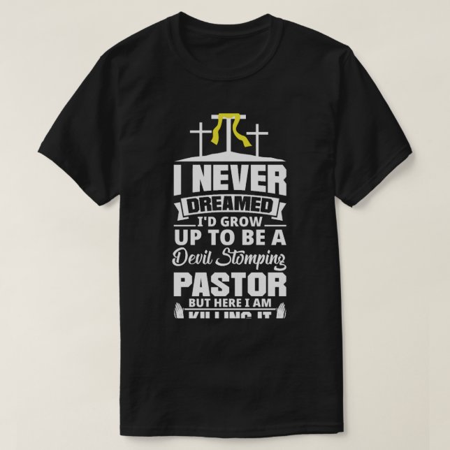 Pastor Apprecision Clergy Preacher Christian Funn T Shirt (Design framsida)