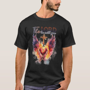 Pastor - Bönande händer framför heligt hjärta T Shirt