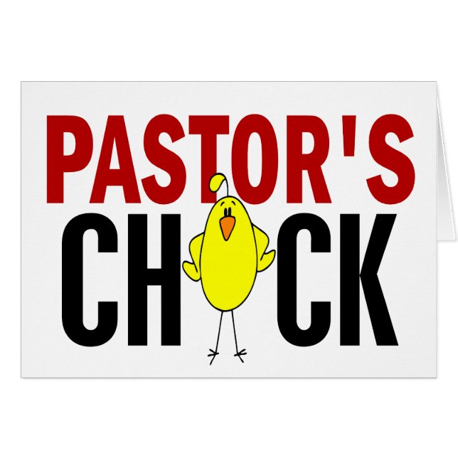 PASTOR CHICK HÄLSNINGSKORT (Framsidan Horizontal)