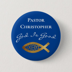 Pastor Christian Church Gud Is Bra Mission Blue Knapp