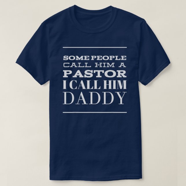 Pastor Church Apprecition Fars dag Christian T Shirt (Design framsida)
