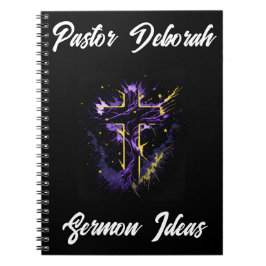 Pastor Church Leader Sermon Idea Personlig Anteckningsbok