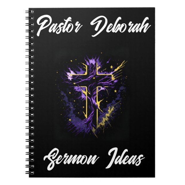 Pastor Church Leader Sermon Idea Personlig Anteckningsbok (Framsidan)