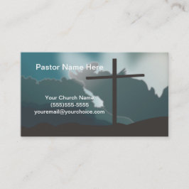 Pastor Church med Kor Visitkort